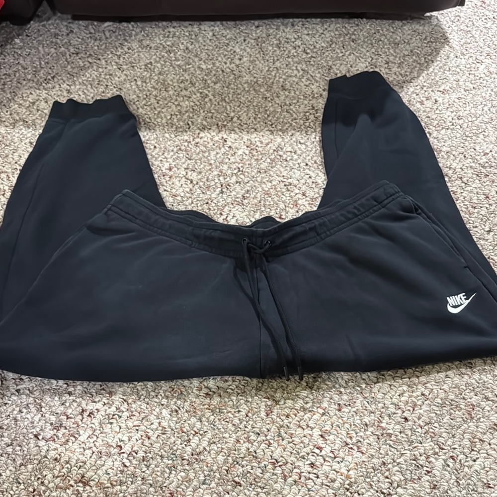 Nike Black Track Pants with Tapered Fit